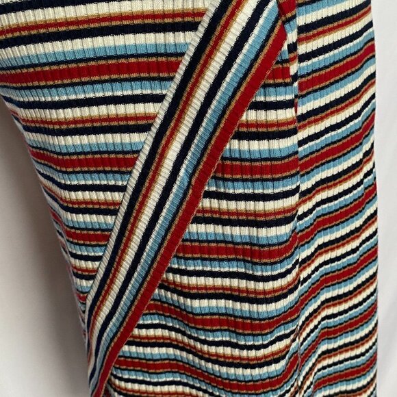 BCX Red White Blue Asymmetrical Hem Stripe Dress - Picture 11 of 16